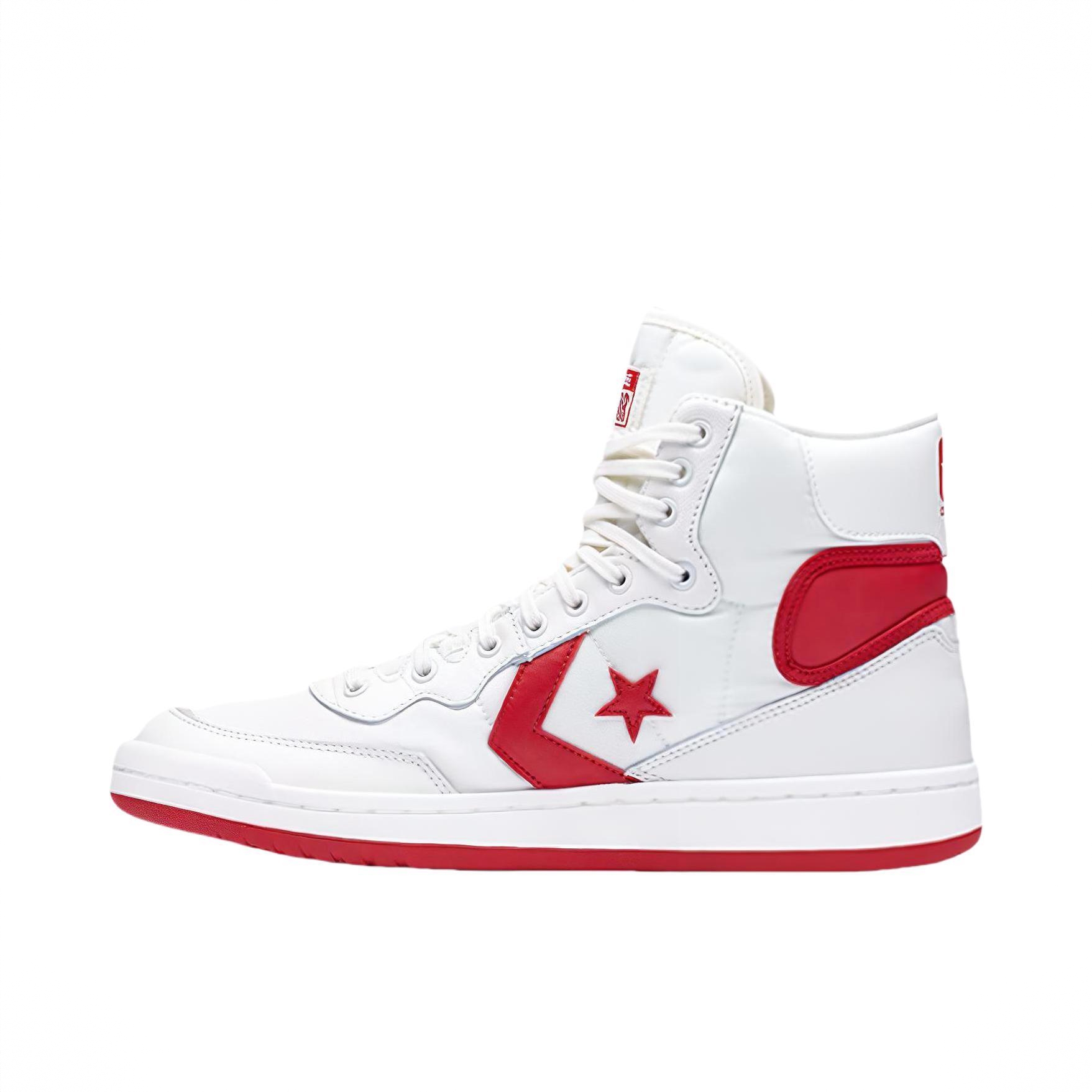 商品配色：White/Red/Egret 高帮/珐琅红