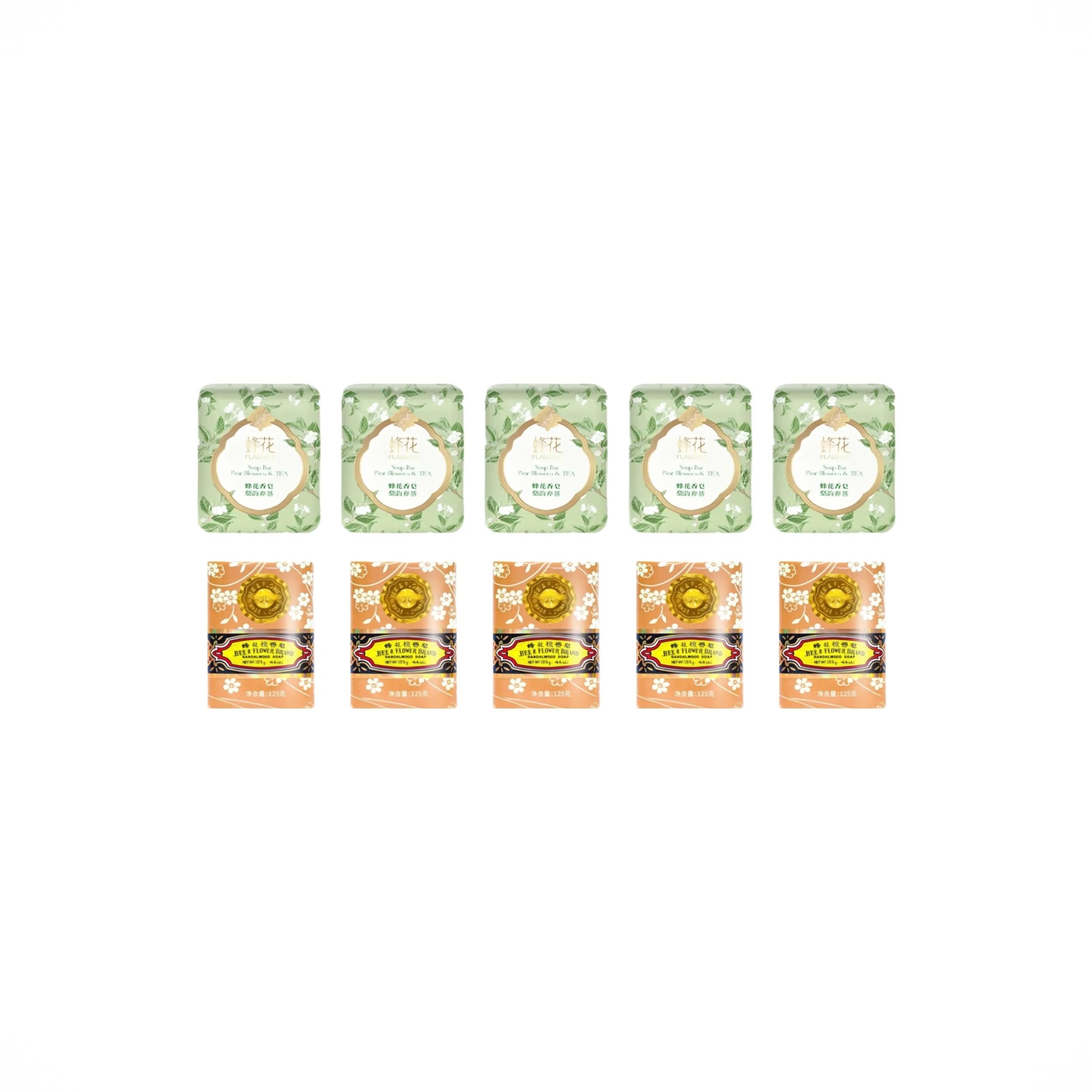 商品配色： 檀香皂125g*5块+梨韵春茶125g*5块