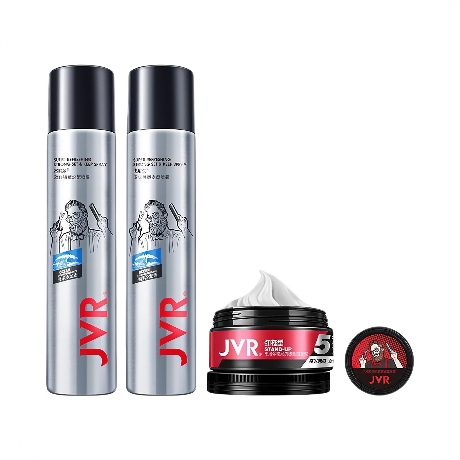 商品配色： 海洋定型喷雾338g*2瓶+劲挺发泥80g+哑光发泥20g