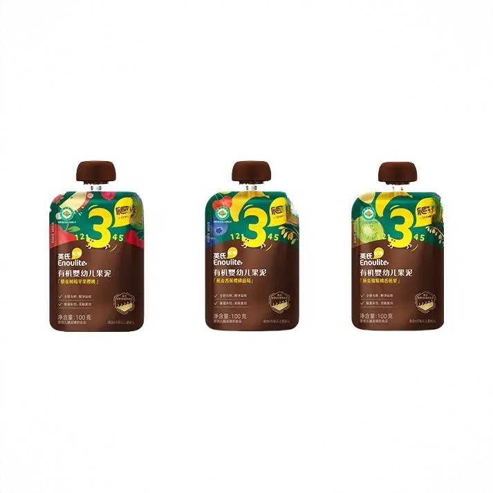 商品配色： 藜麦树莓苹果樱桃泥+燕麦香蕉樱桃蓝莓泥+燕麦猕猴桃香蕉梨泥
