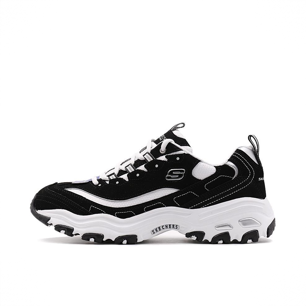 商品配色：Black/White 黑白银后跟