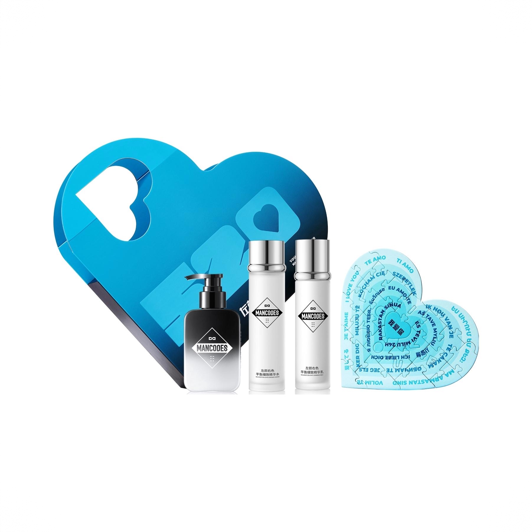 商品配色： 我爱你护肤礼盒（洗面奶150g+爽肤水120ml+乳液100g）