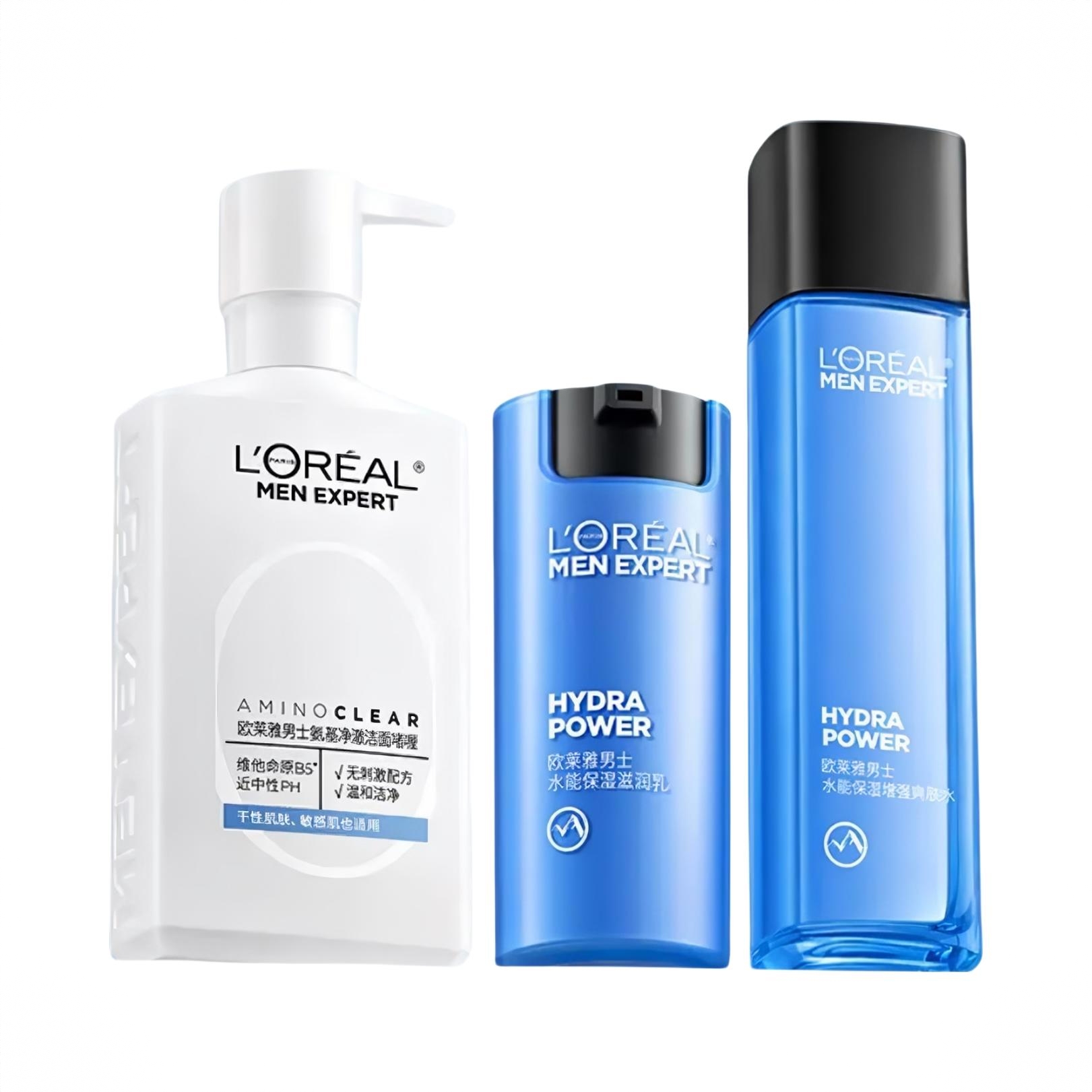 商品配色： 【新版】水130ml+乳50ml+洁面啫喱185ml