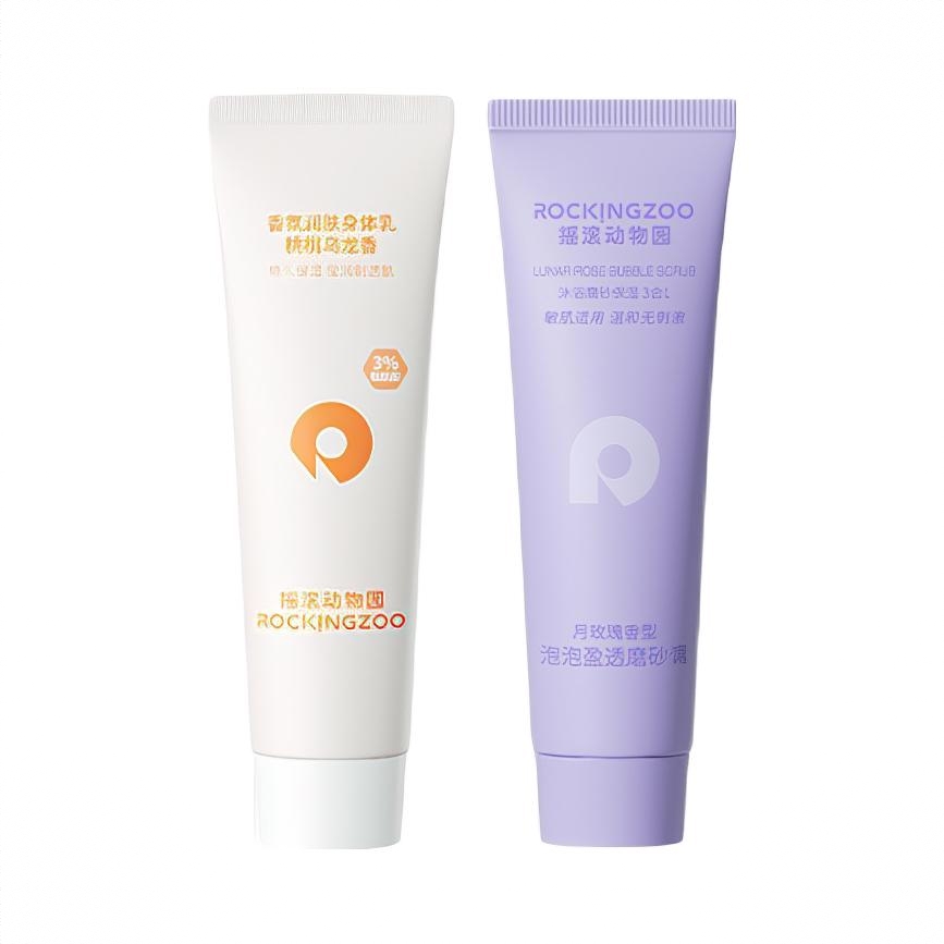 商品配色： 身体乳30g+月玫瑰磨砂膏30g