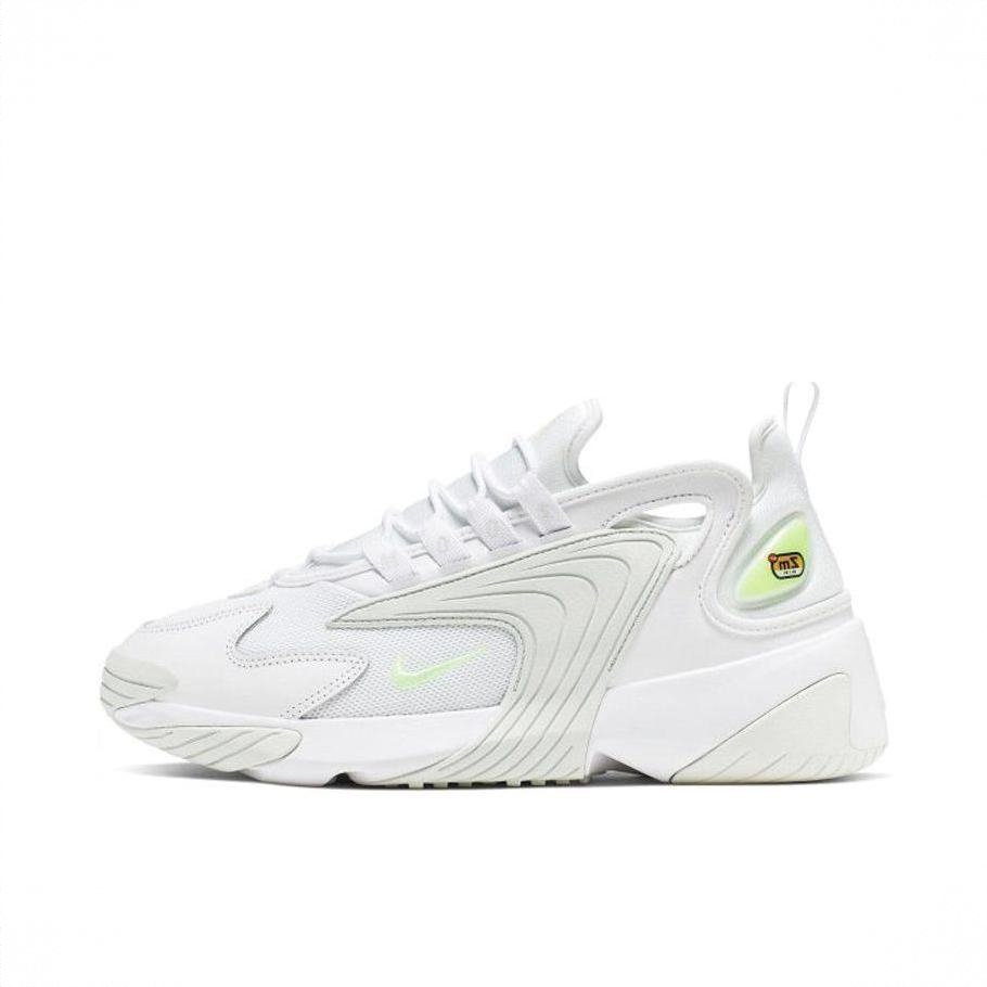 商品配色：White/LightGreen 白色/荧光绿