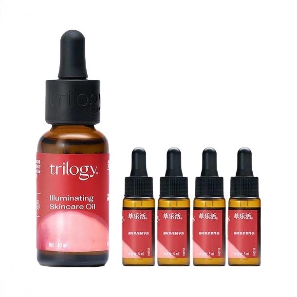 商品配色： 凝时焕采精华油30ml*1+凝时焕采精华油5ml*4