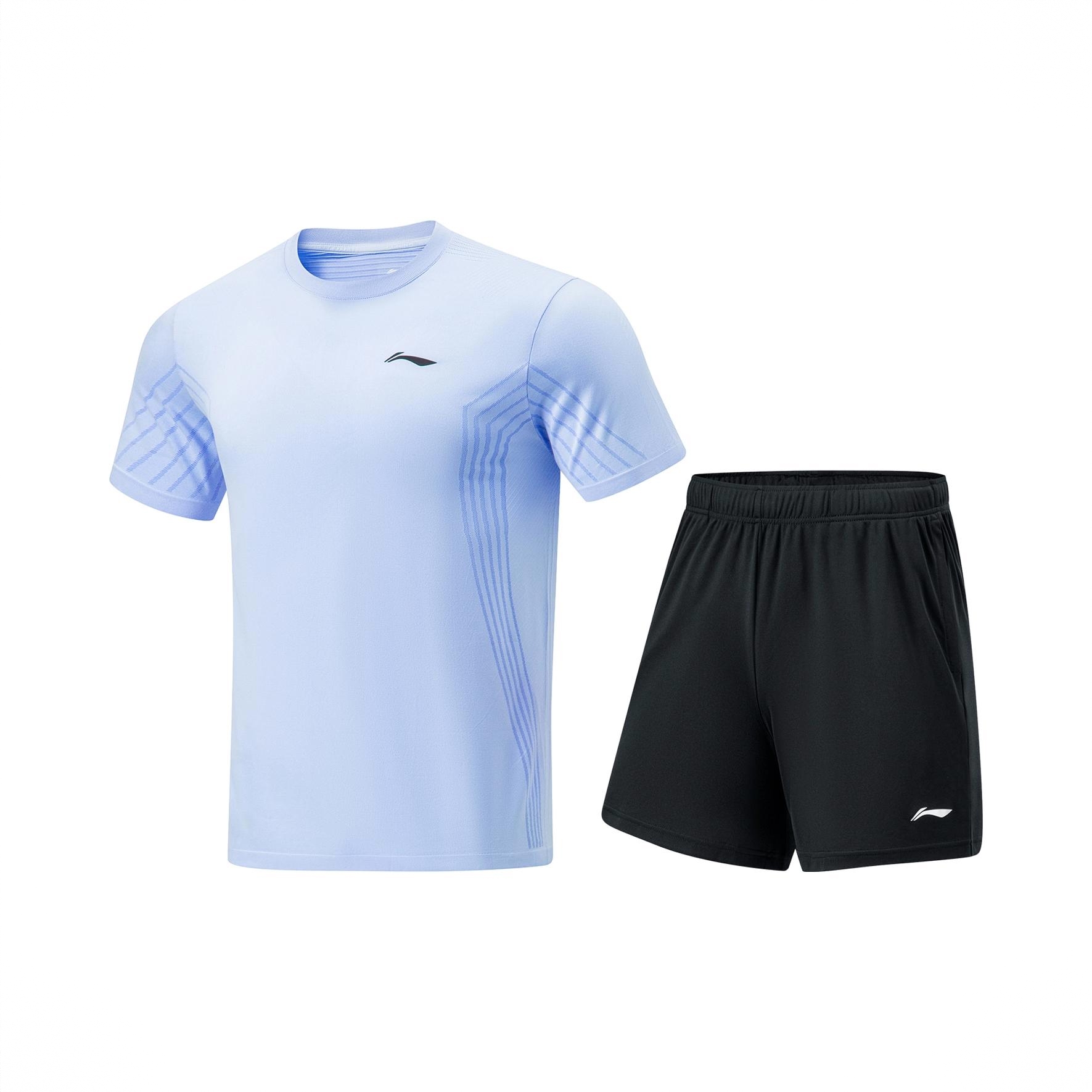 商品配色： 上装蓝+下装黑