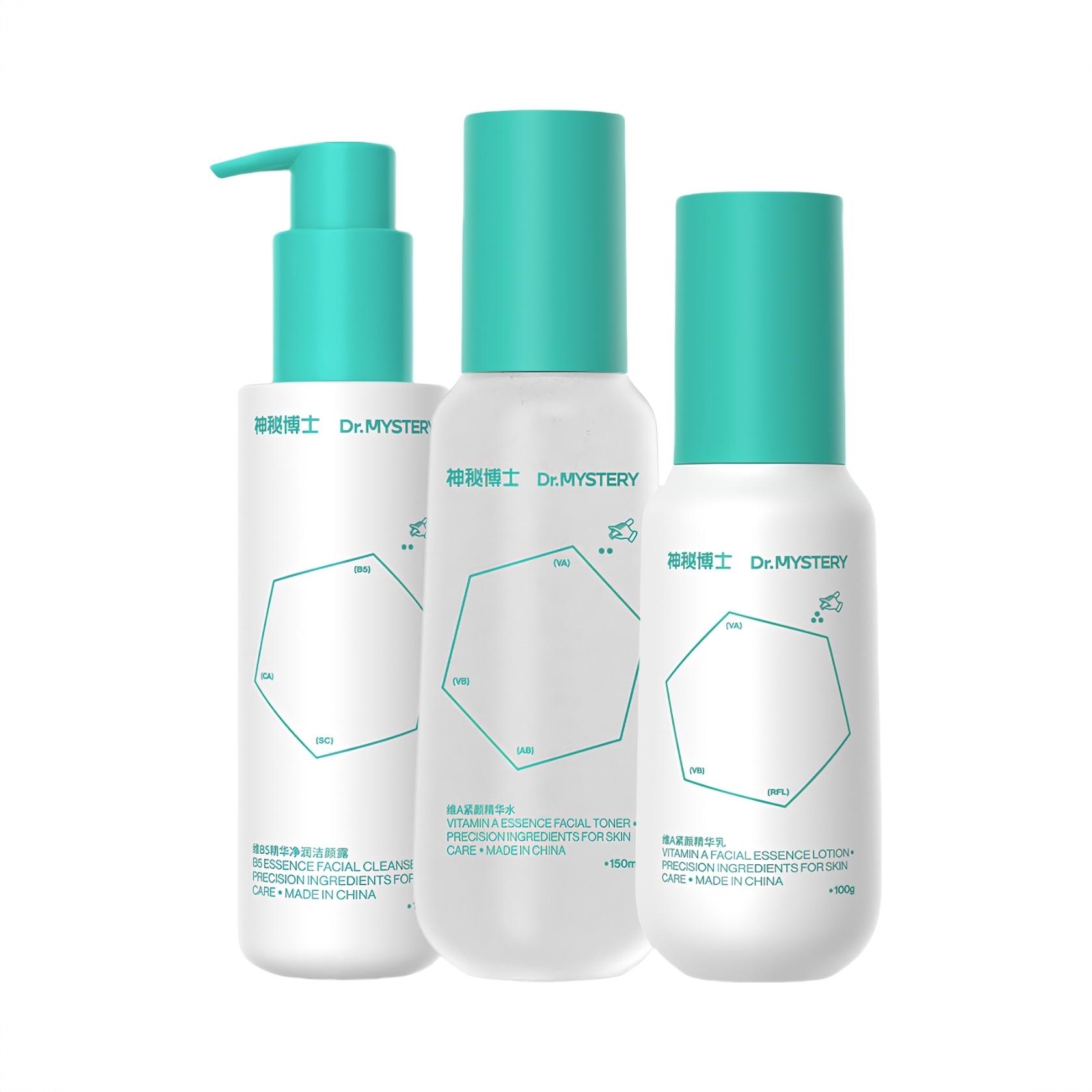 商品配色： 维A乳100g+维A水150ml+维B5洁颜蜜120ml