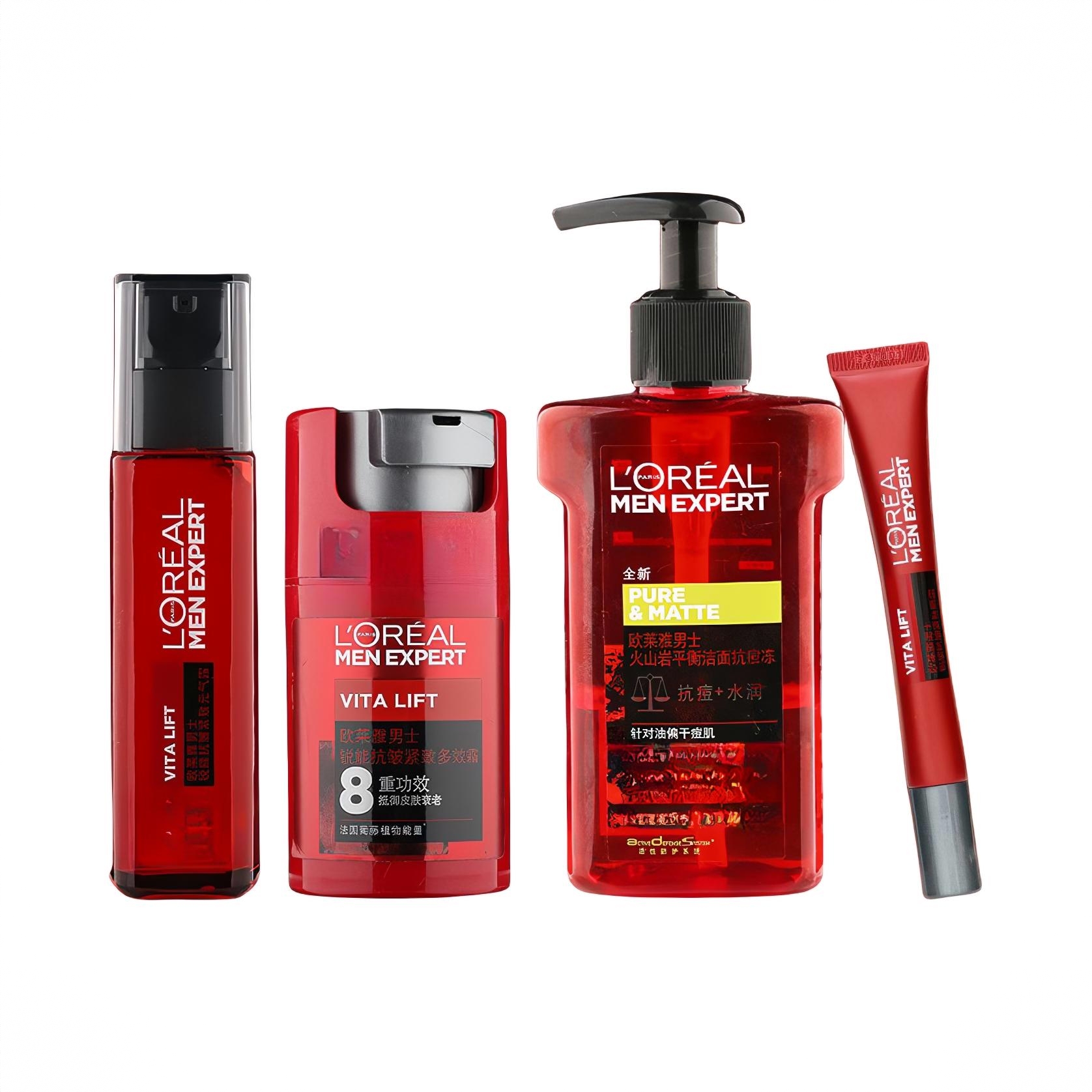 商品配色： 抗痘冻160ml+元气露110ml+多效霜50ml+眼霜15ml