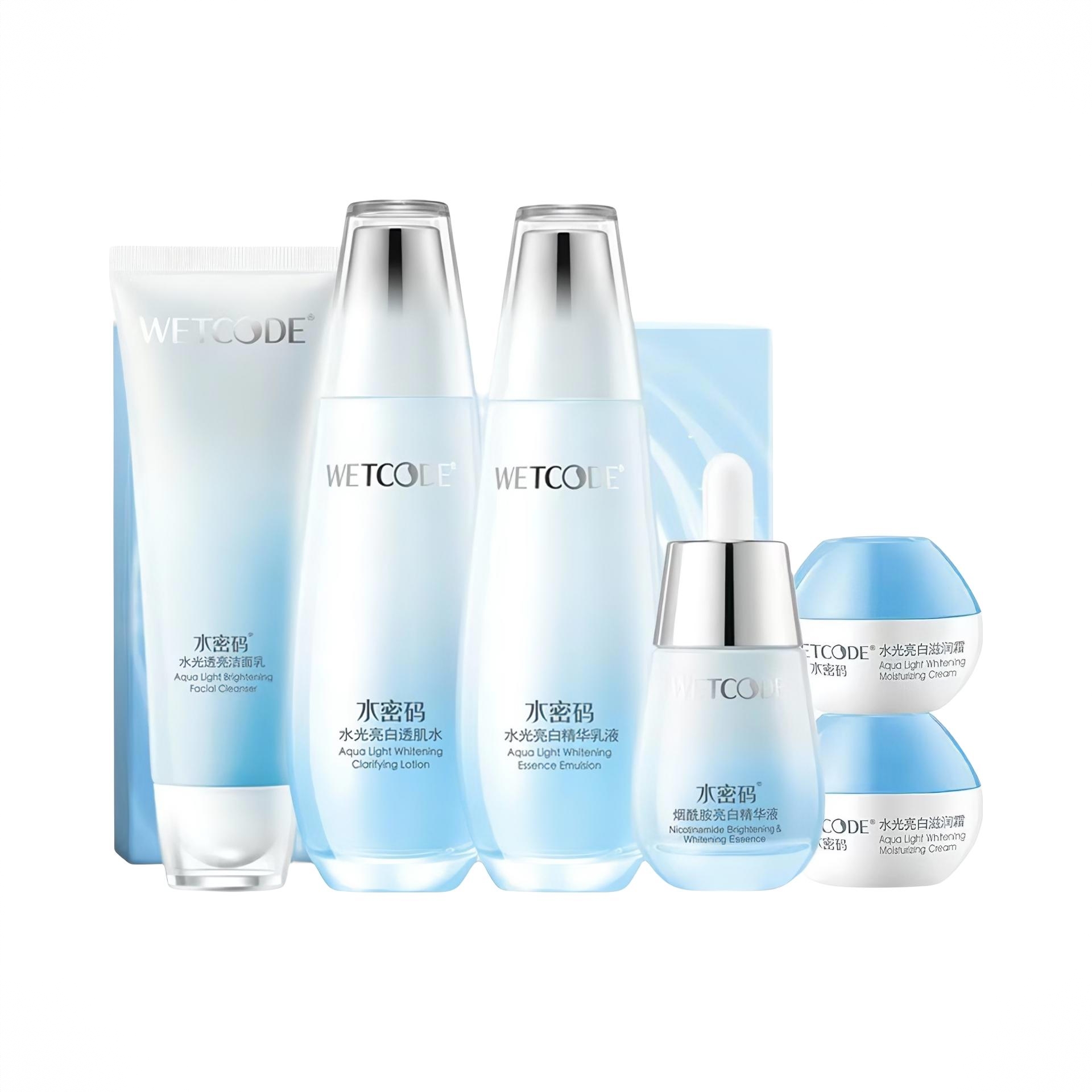 商品配色： 洁面120g+水120ml+乳液120ml+精华30ml+霜8g*2