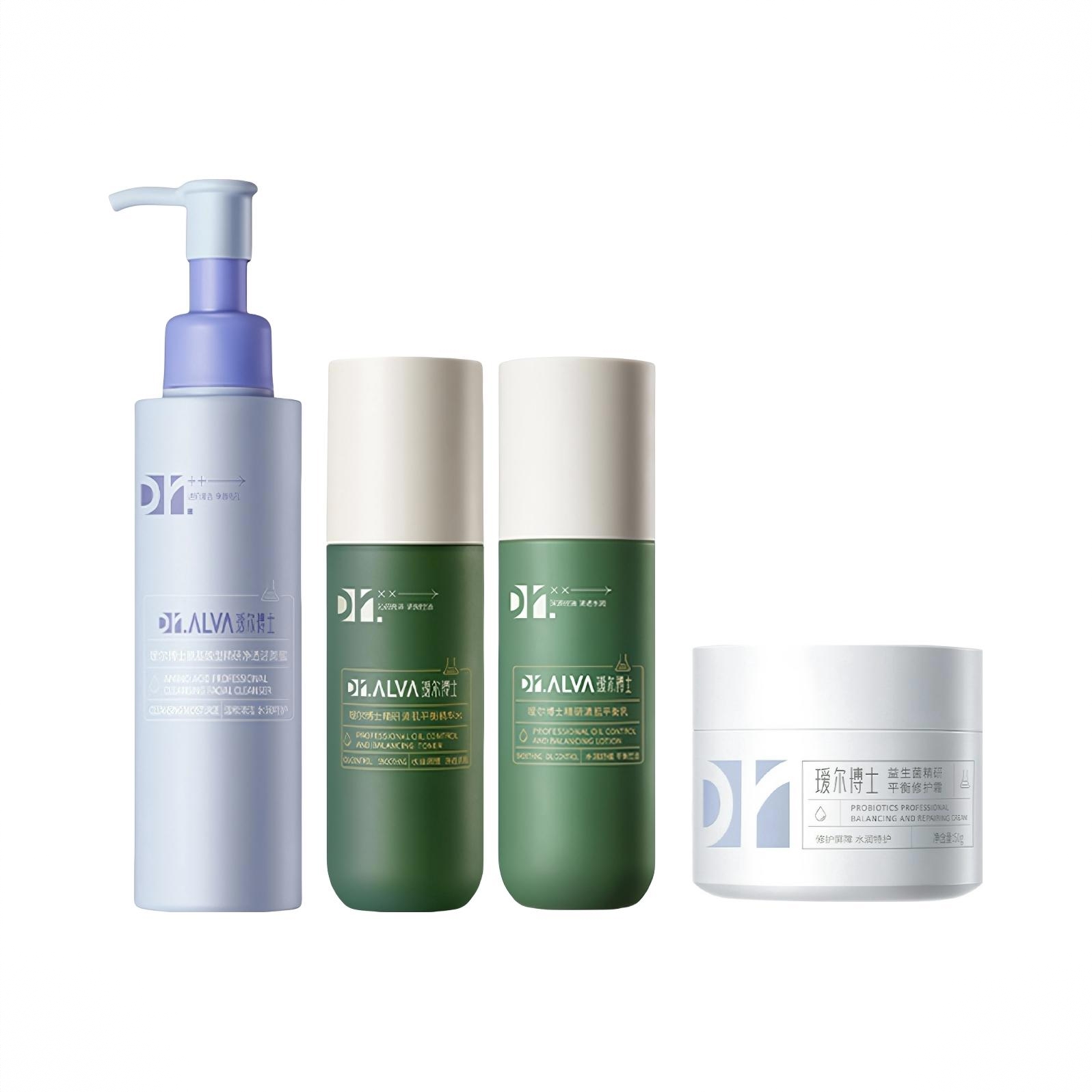 商品配色： 痘痘水100ml+痘痘乳100g+洁颜蜜120ml+益生菌面霜50g