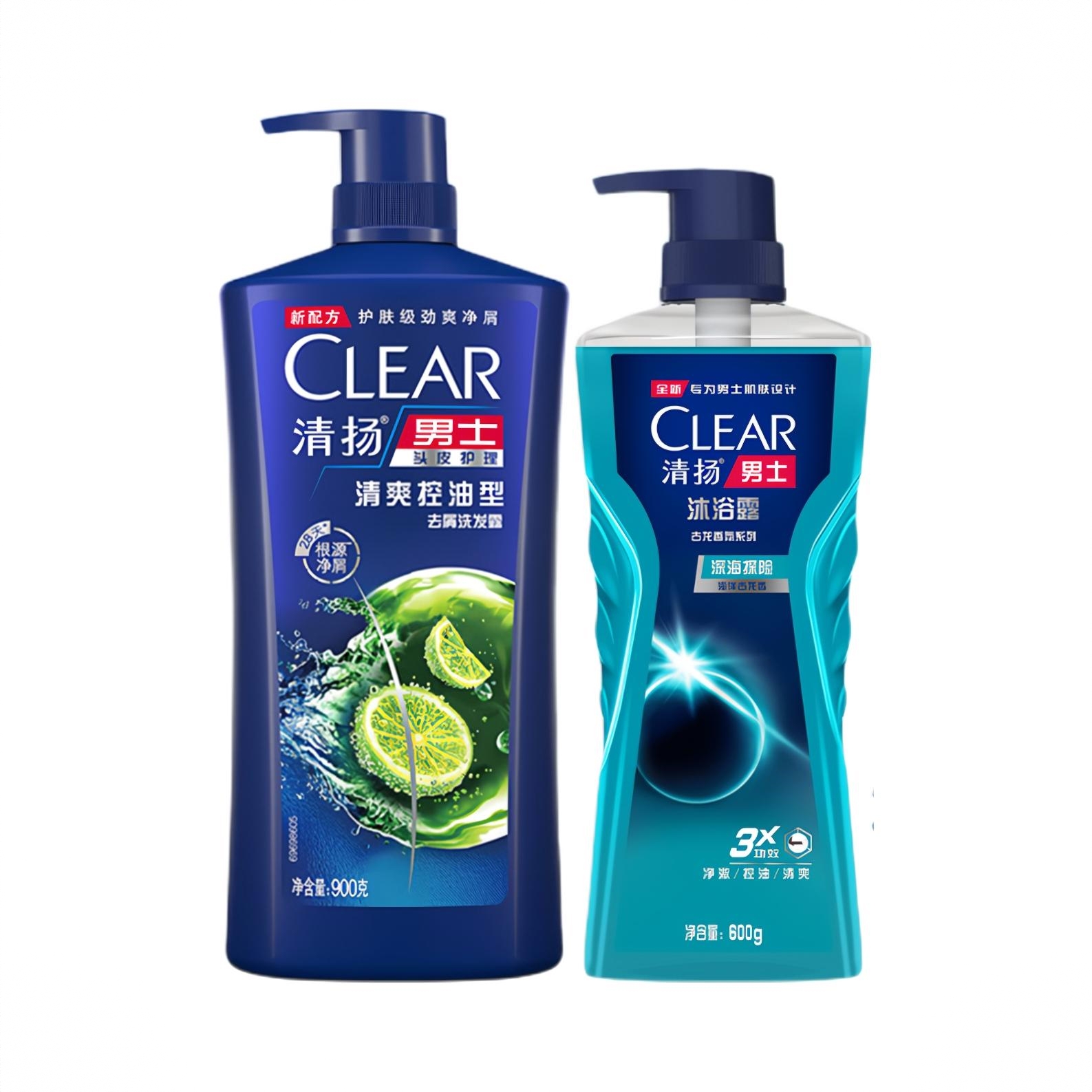 商品配色： 清爽控油洗发水900g+深海探险沐浴露600g