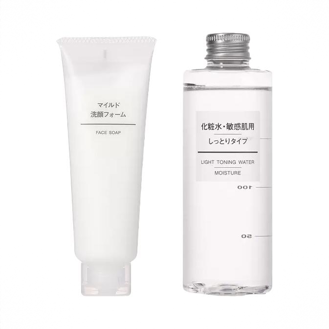 商品配色： 洁面120g+滋润水200ml


