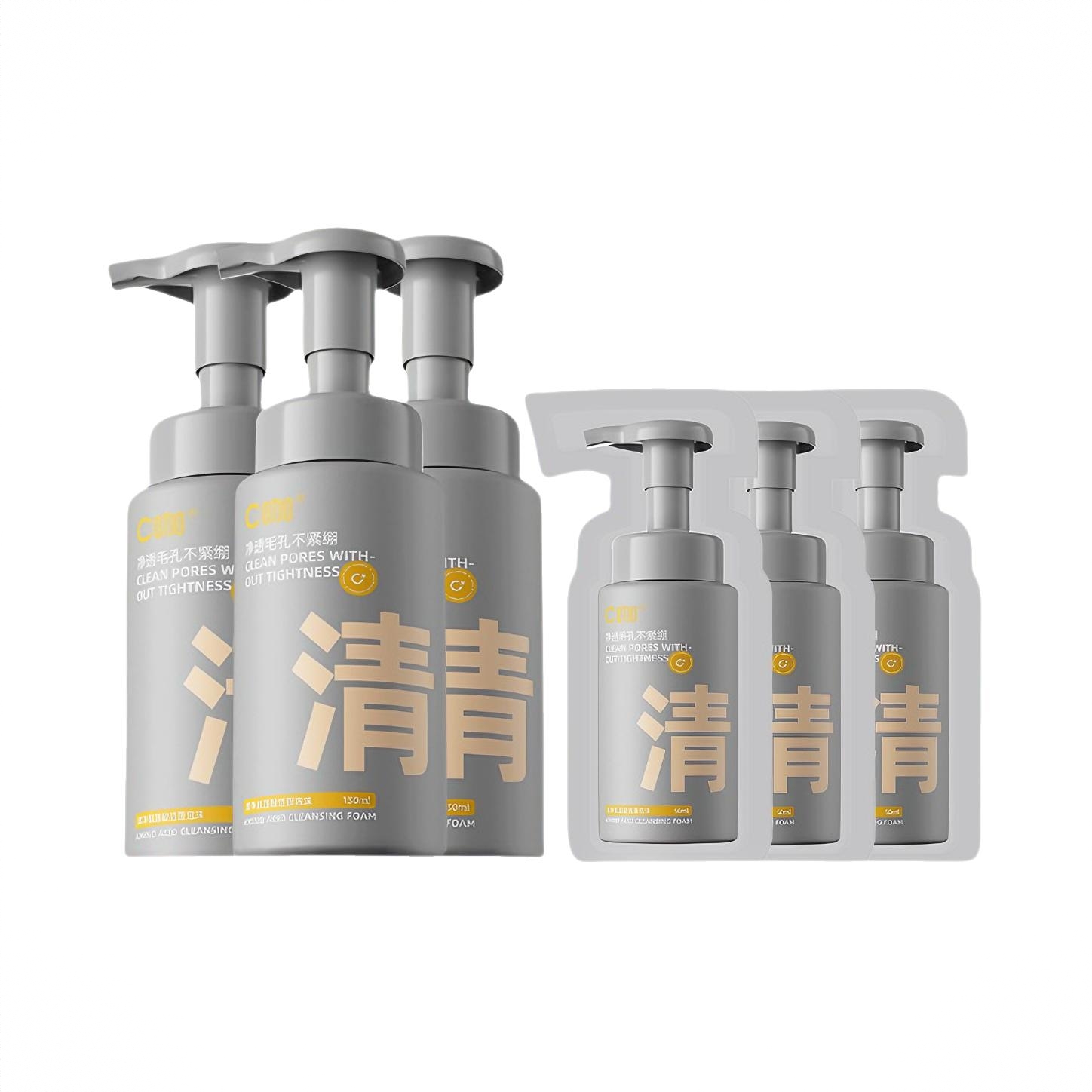 商品配色： 正装130ml*3+补充装50ml*3