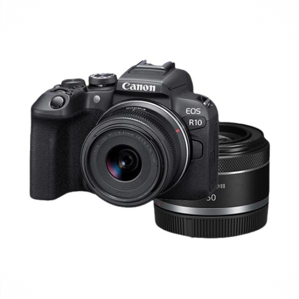 商品配色： 机身+S18-45+RF50 1.8 双镜头