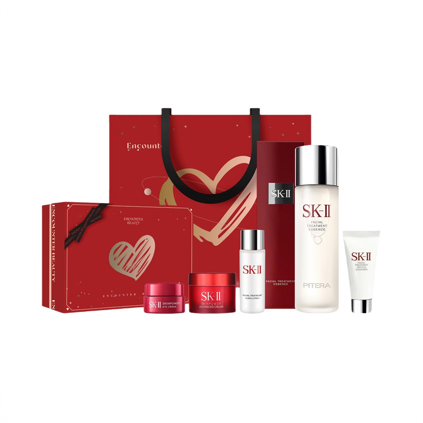 商品配色： 神仙水75ml+清莹露30ml+精华露15g+眼霜2.5g+洁面20g