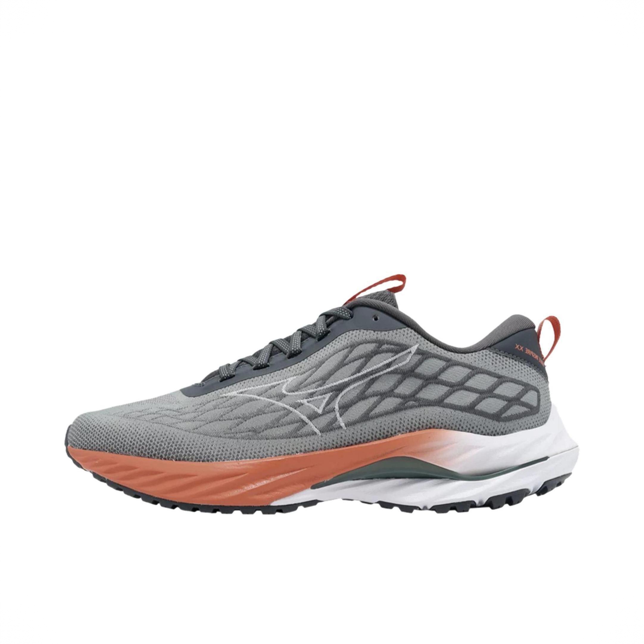 商品配色：Mizuno 灰色/白色/检红色