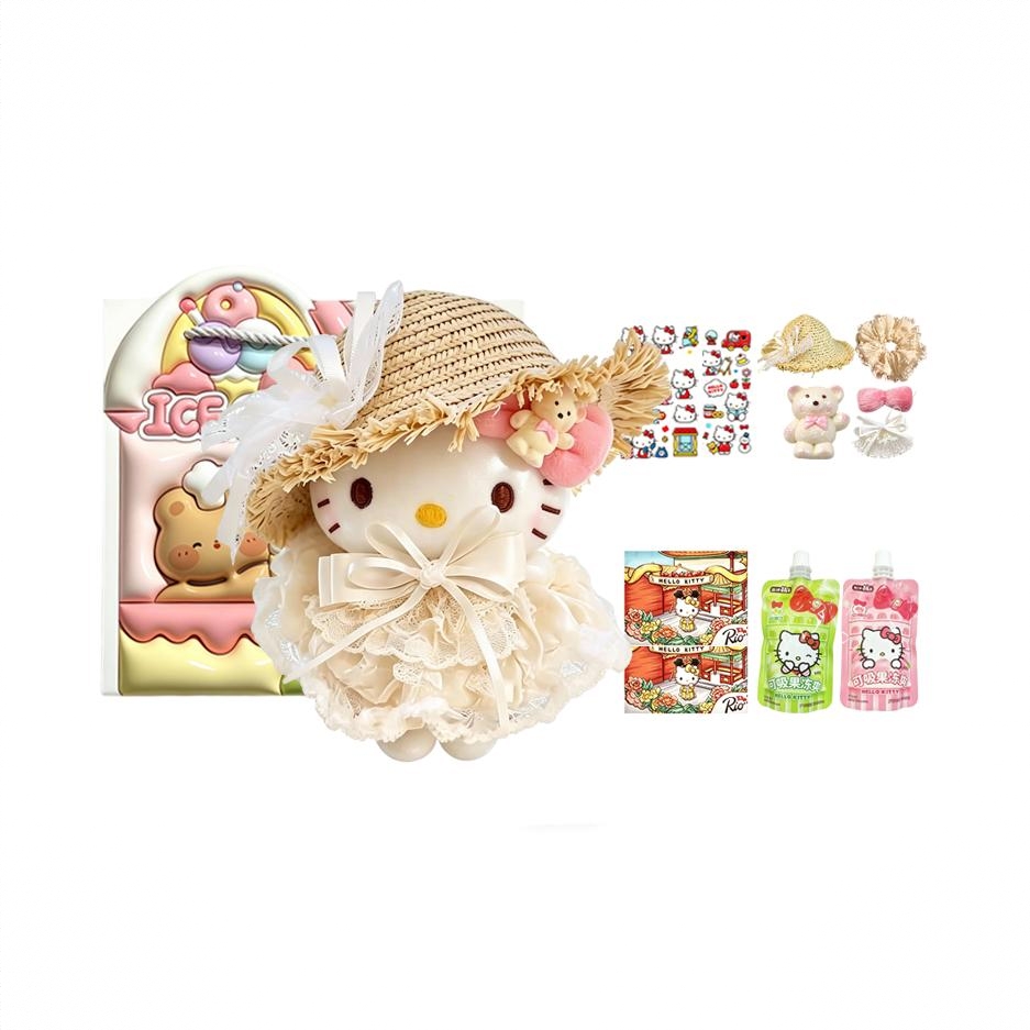 商品配色： 白色嫁衣Kitty+糖果礼盒