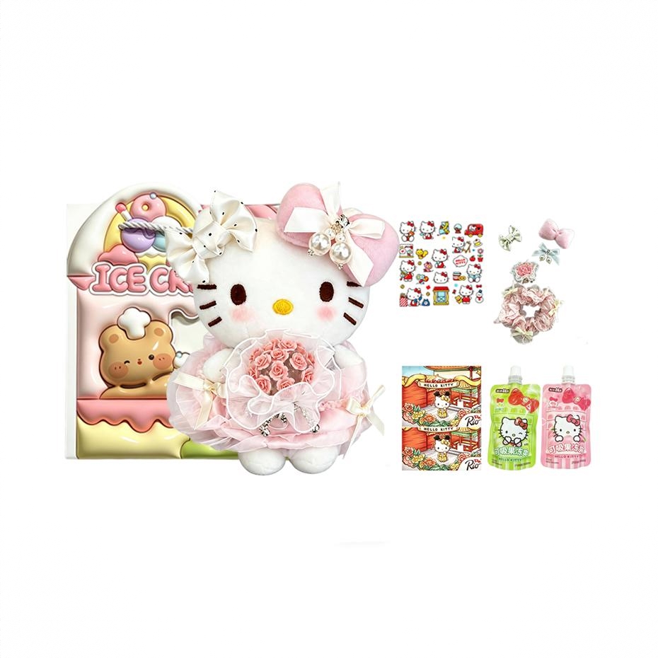 商品配色： 抱花仙子Kitty+糖果礼盒