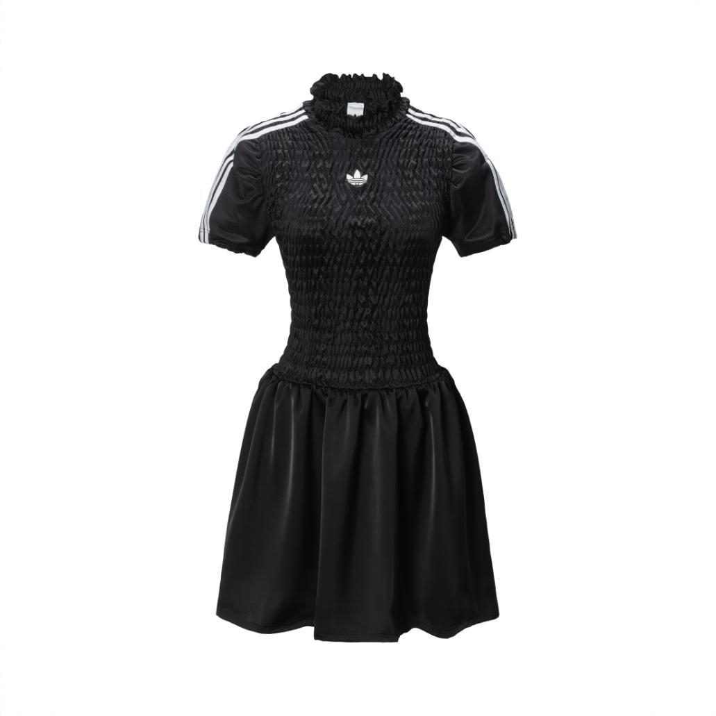 商品配色： 定制/黑/褶皱缎面礼服