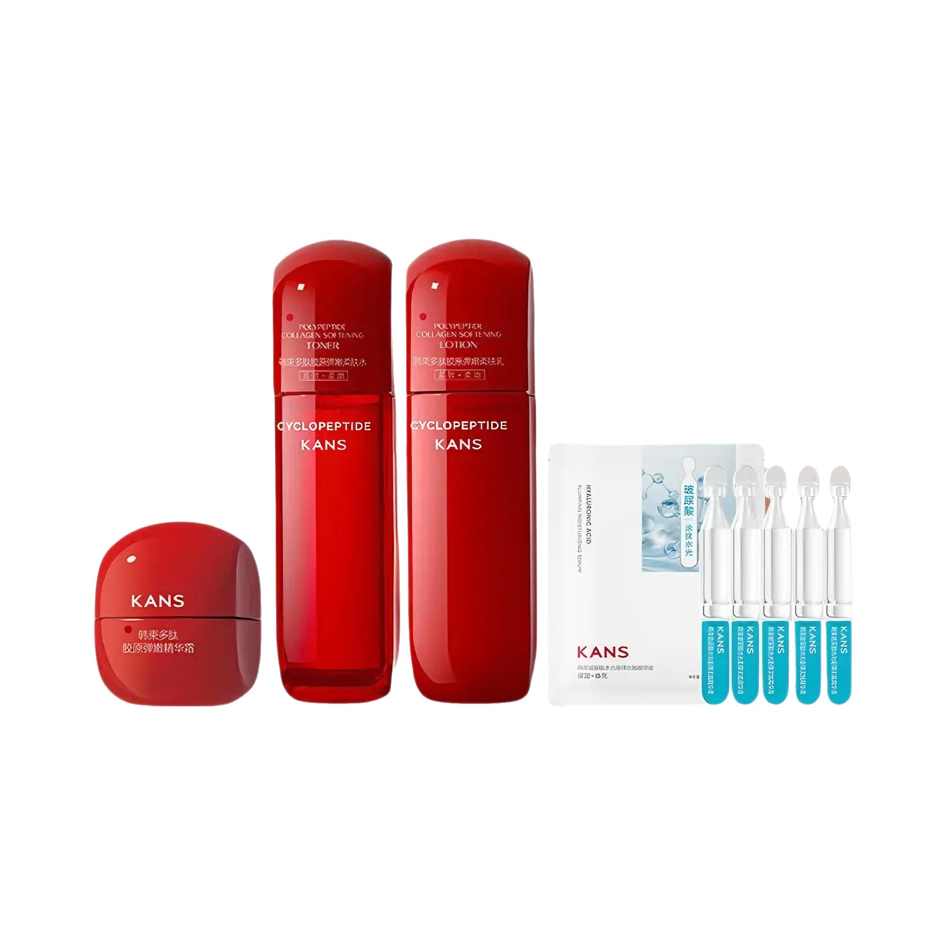 商品配色： 水50ml+乳50ml+面霜10g+玻尿酸次抛1.5ml*5
