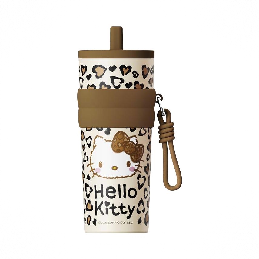 商品配色： 棕色豹纹Hello Kitty