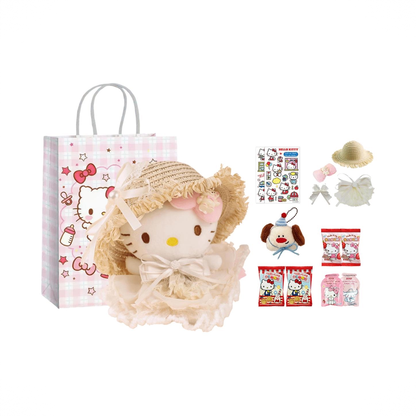 商品配色： 【春日限定】纯白花嫁kitty+糖果组合+小狗挂件