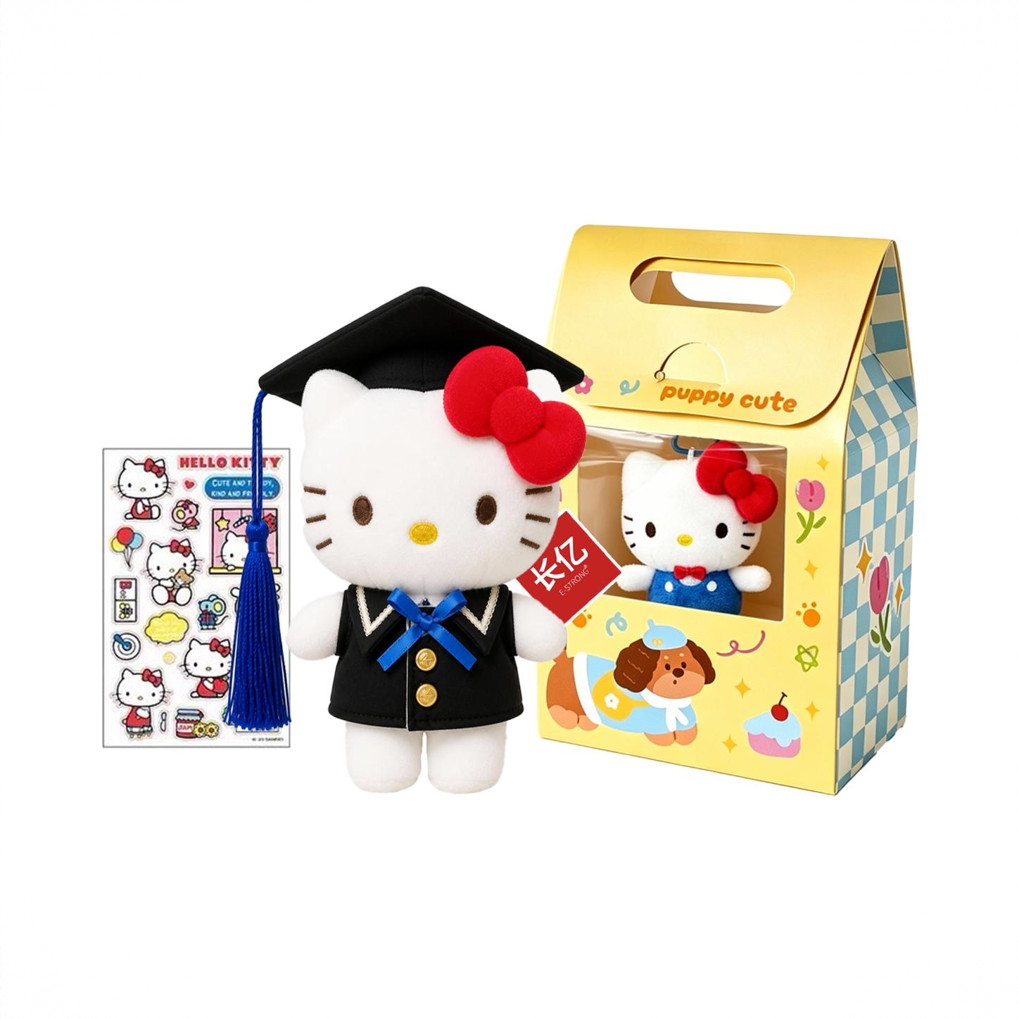 商品配色： 【毕业快乐】学士服Kitty套装