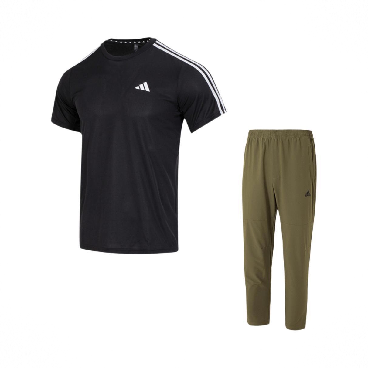 商品配色： 黑上装+绿下装