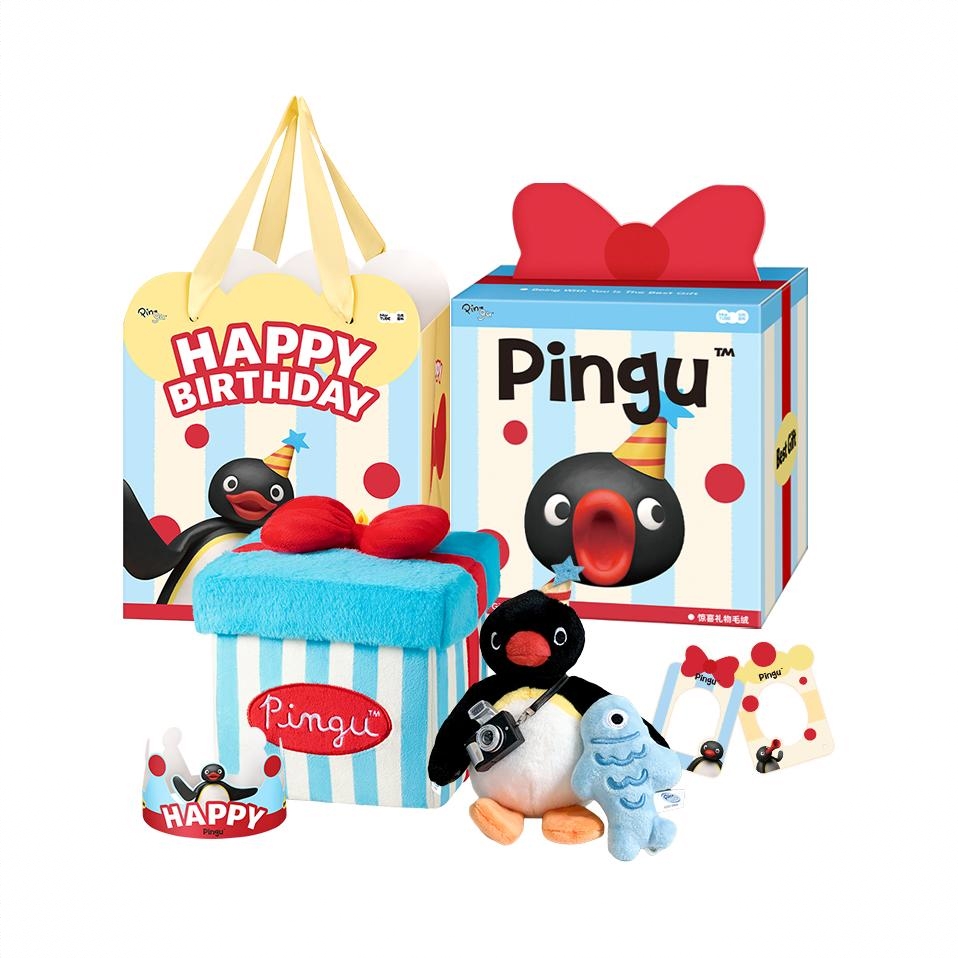 商品配色： Pingu惊喜礼物毛绒+小相机