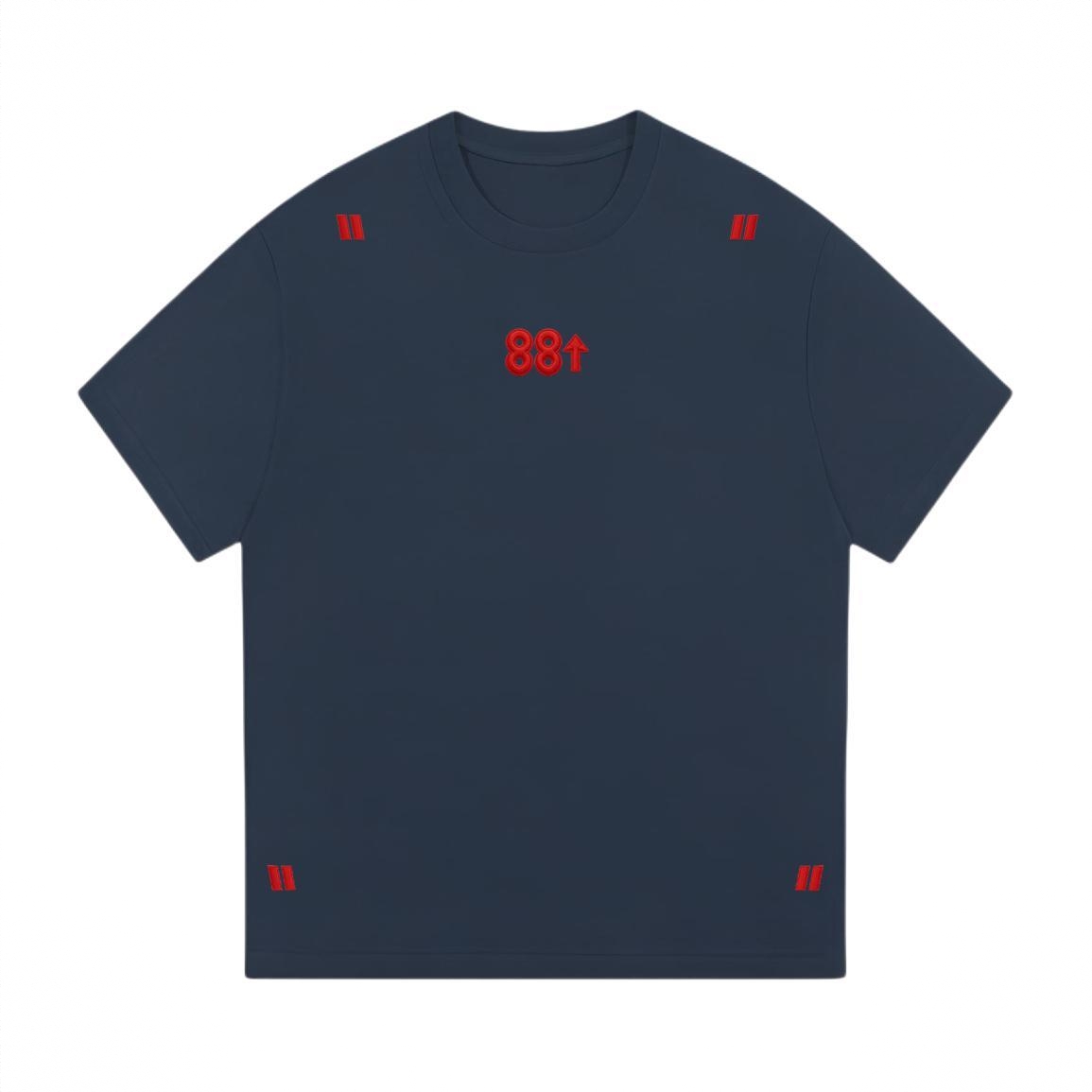 商品配色： 藏青/红字