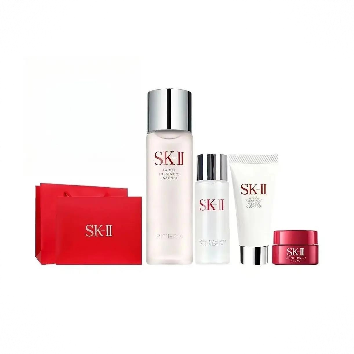 商品配色： 神仙水75ml+清莹露30ml+面霜15ml+洁面20g
