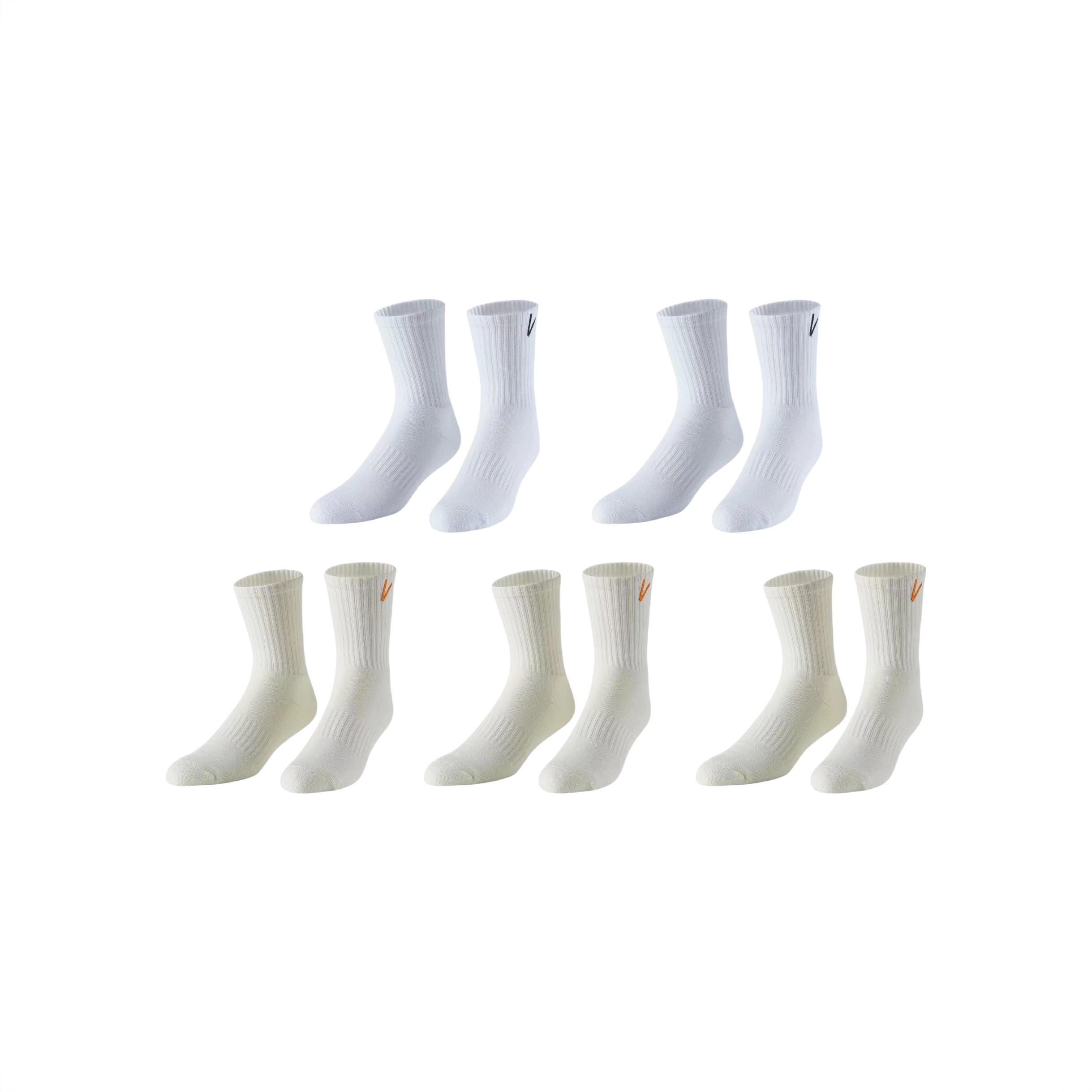 商品配色： 2白色3米色 5双