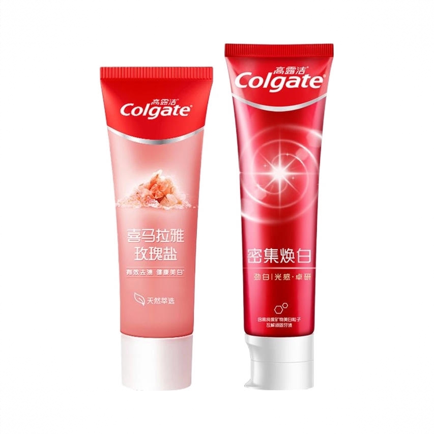 商品配色： 玫瑰盐115g+密集焕白120g