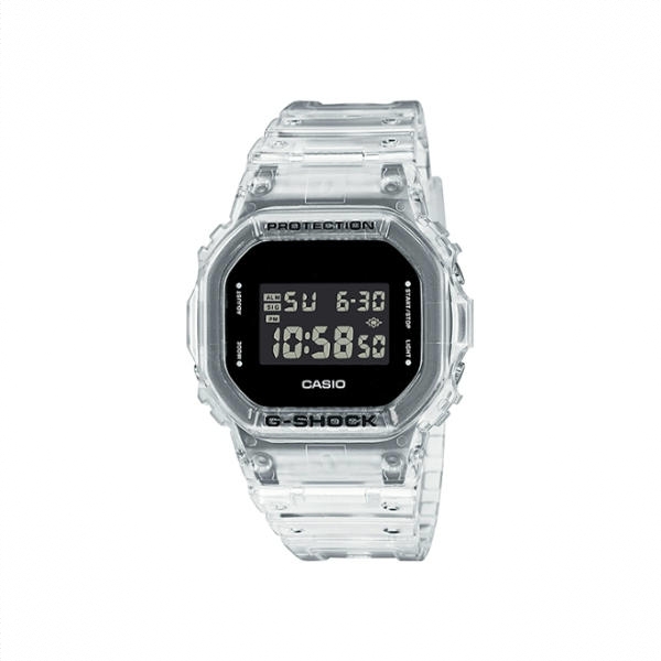 商品配色： 透明色/黑色 DW-5600SKE-7-person