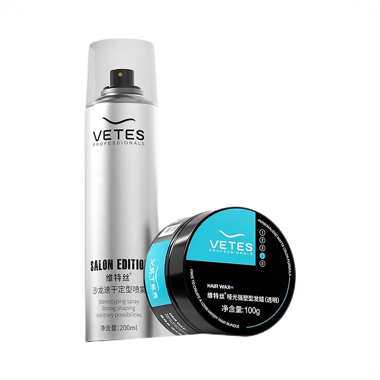 商品配色： 哑光发蜡100g+沙龙发胶200ml