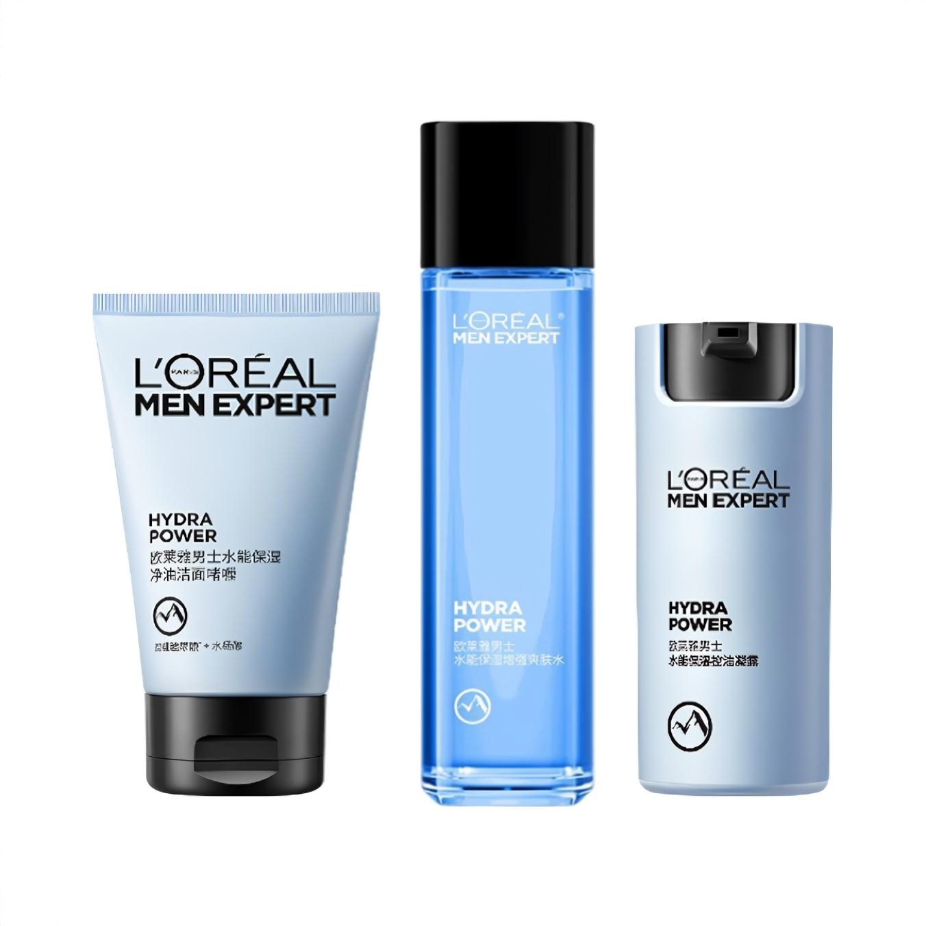 商品配色： 洁面100ml+凝露50ml+水能爽肤水130ml