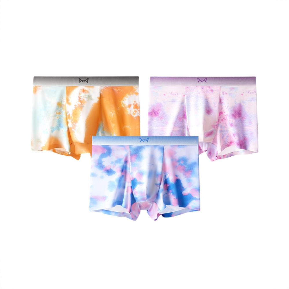 商品配色： 墨黄+墨紫+墨蓝/3条装