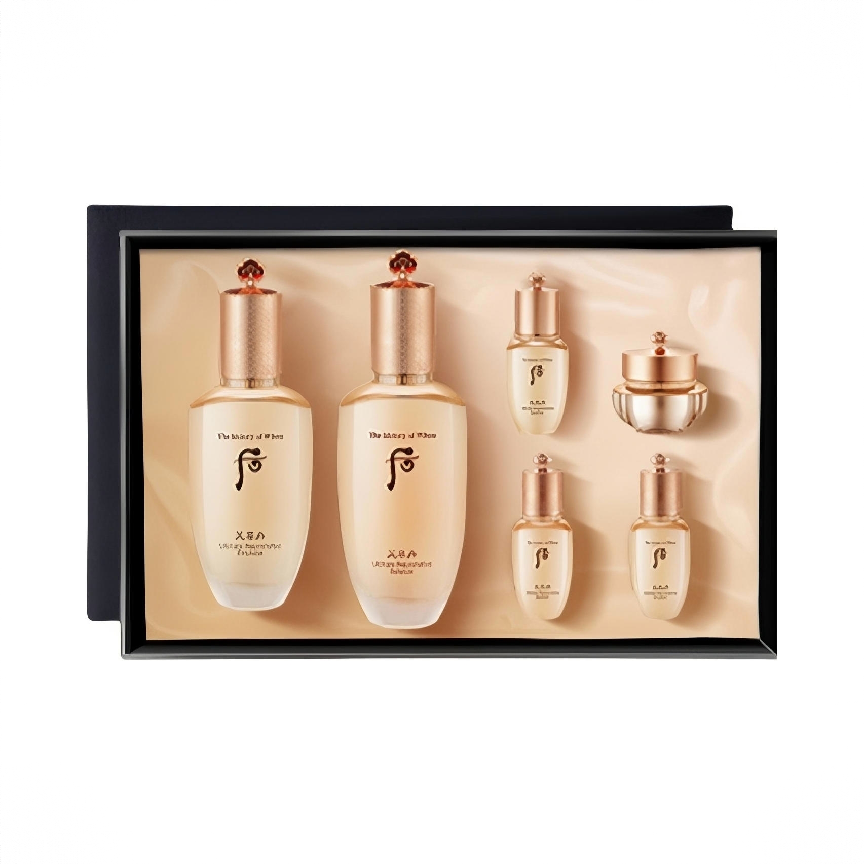 商品配色： 滋养液150ml+乳110ml+精华液8ml+滋养液25ml+乳液25ml+霜10ml