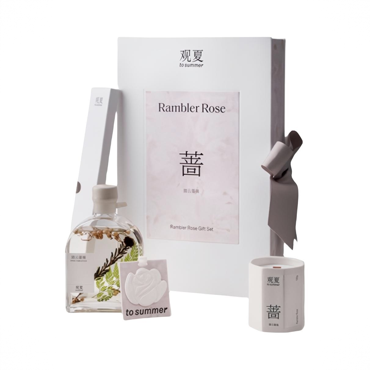 商品配色： 踏云蔷薇四季香氛礼盒