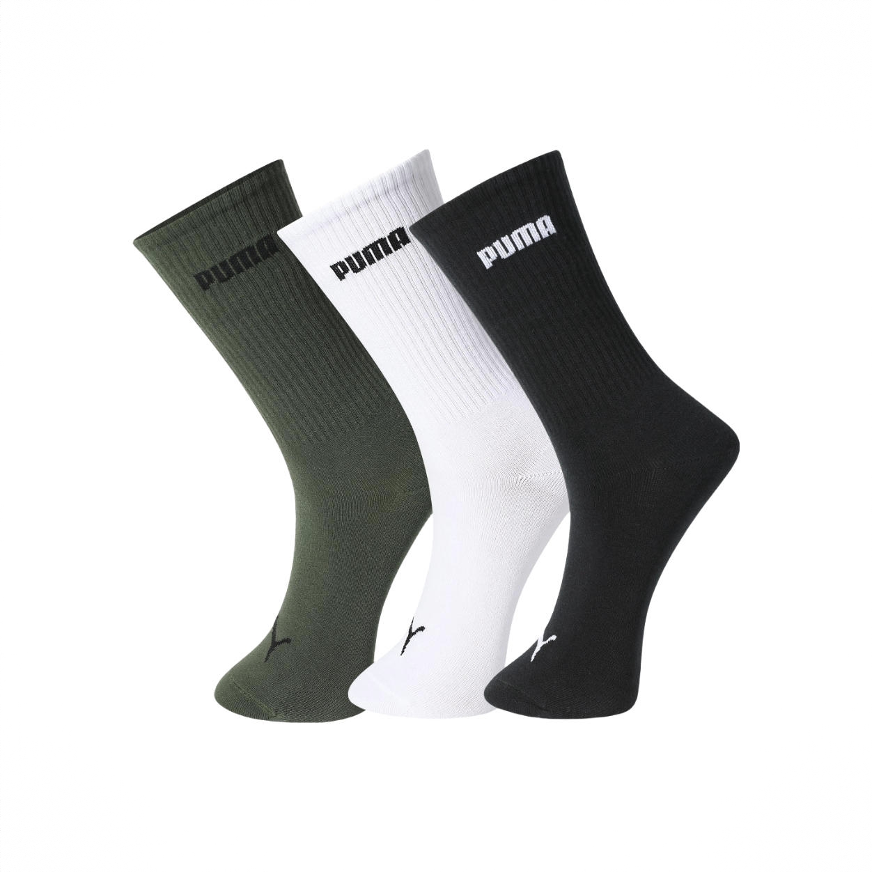 商品配色： 1黑1白1绿 3双