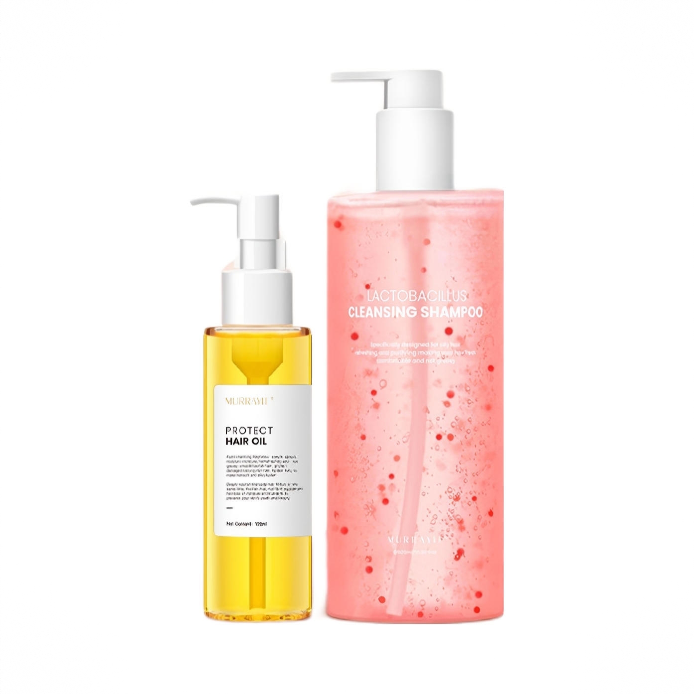 商品配色： 桃桃洗发水500ml+护发精油120ml