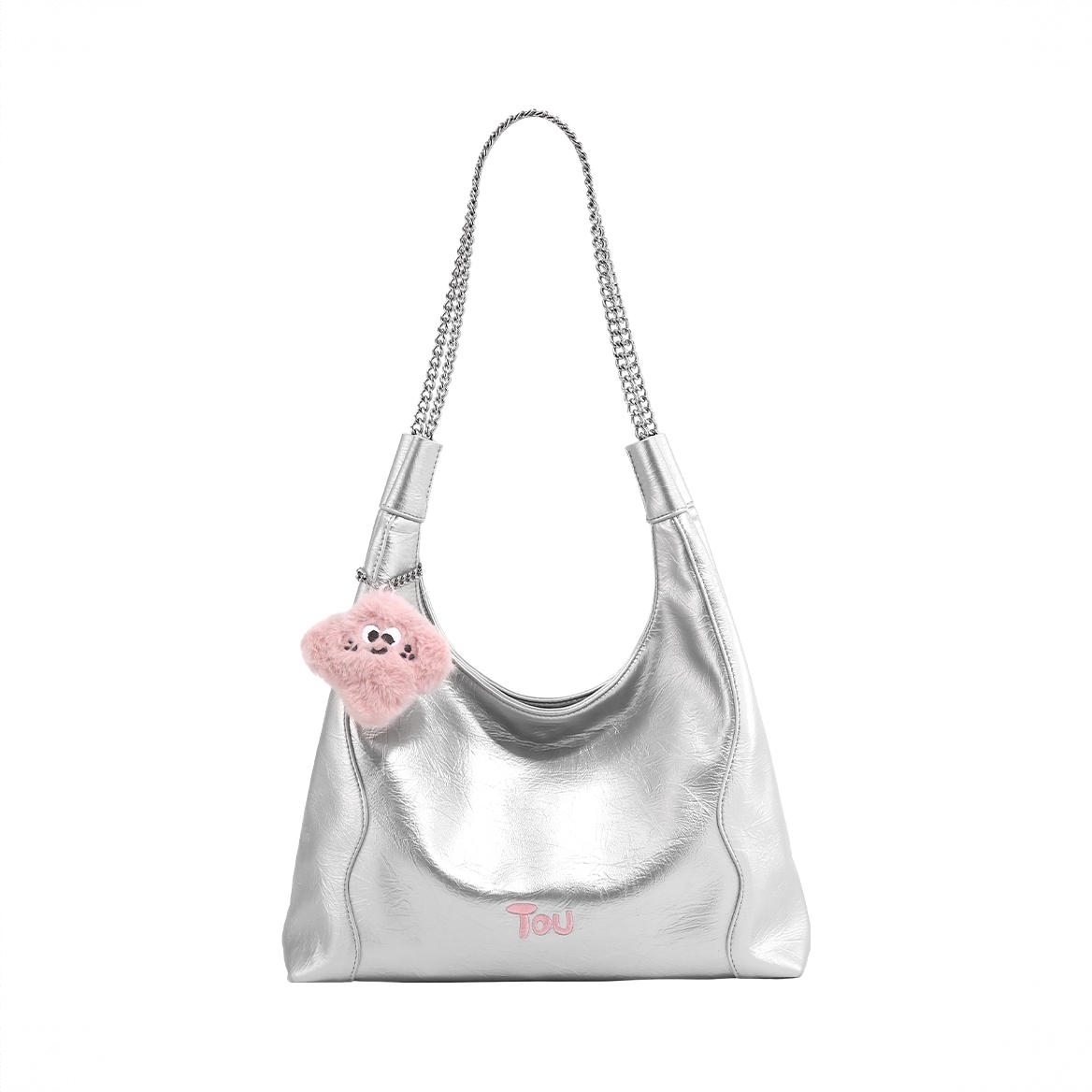 商品配色： 山泉粉【链条托特版】