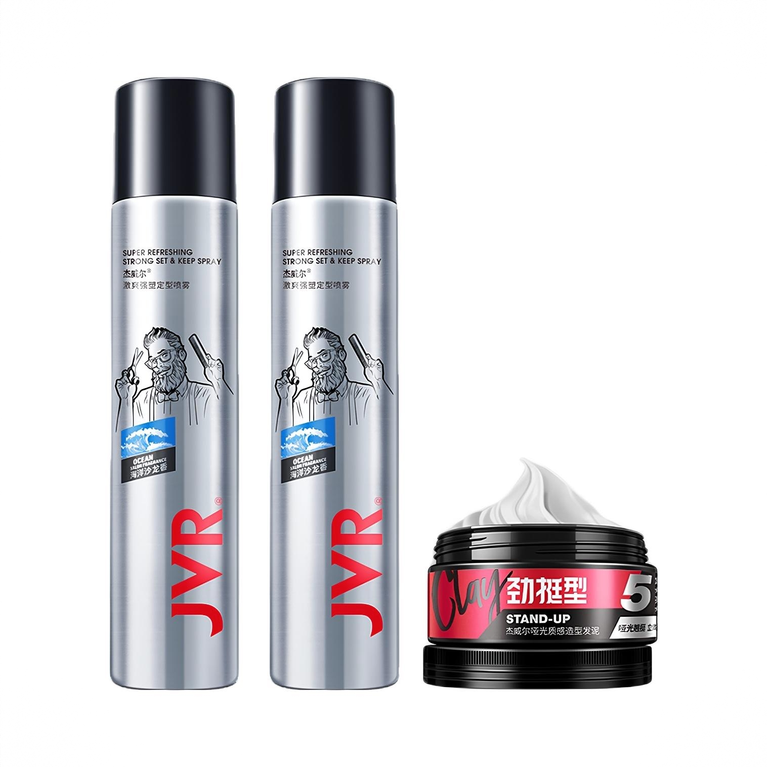 商品配色： 海洋香定型喷雾338ml*2+劲挺发泥80g