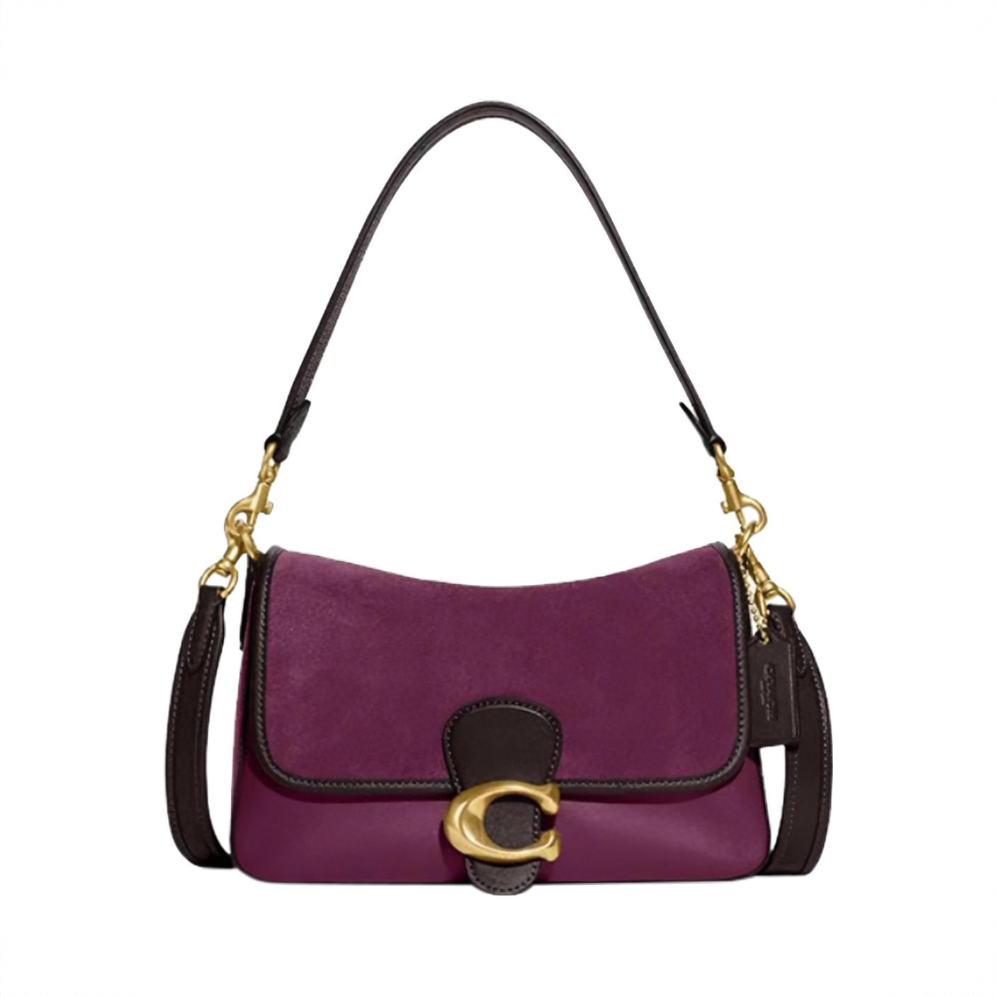 商品配色： 紫色拼黑色