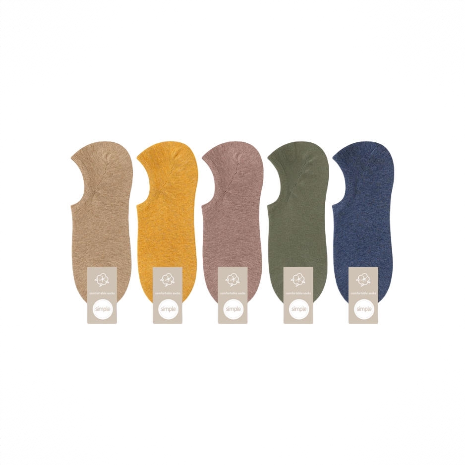 商品配色： 1卡其1姜黄1驼1松绿1深蓝 5双