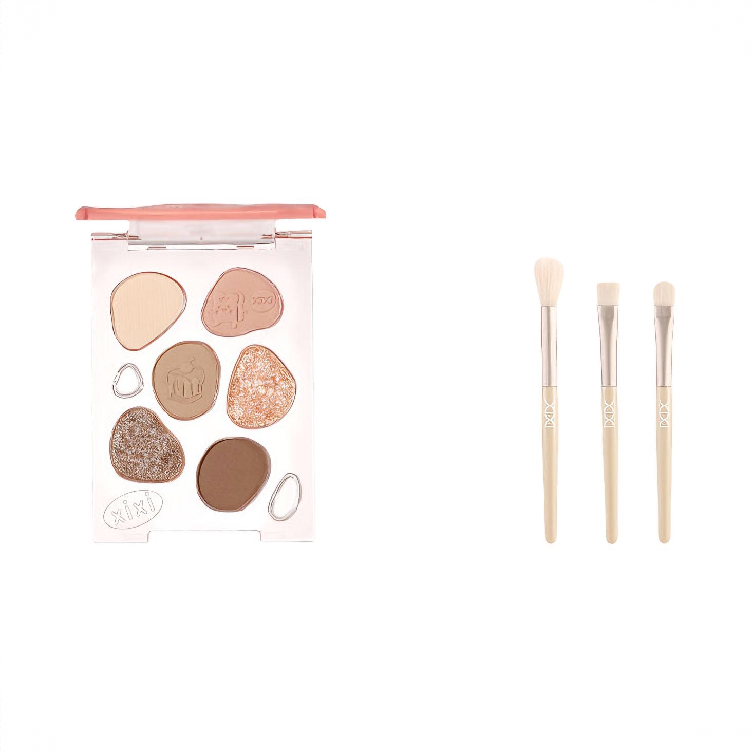 商品配色： 1号眼影盘加3支化妆刷