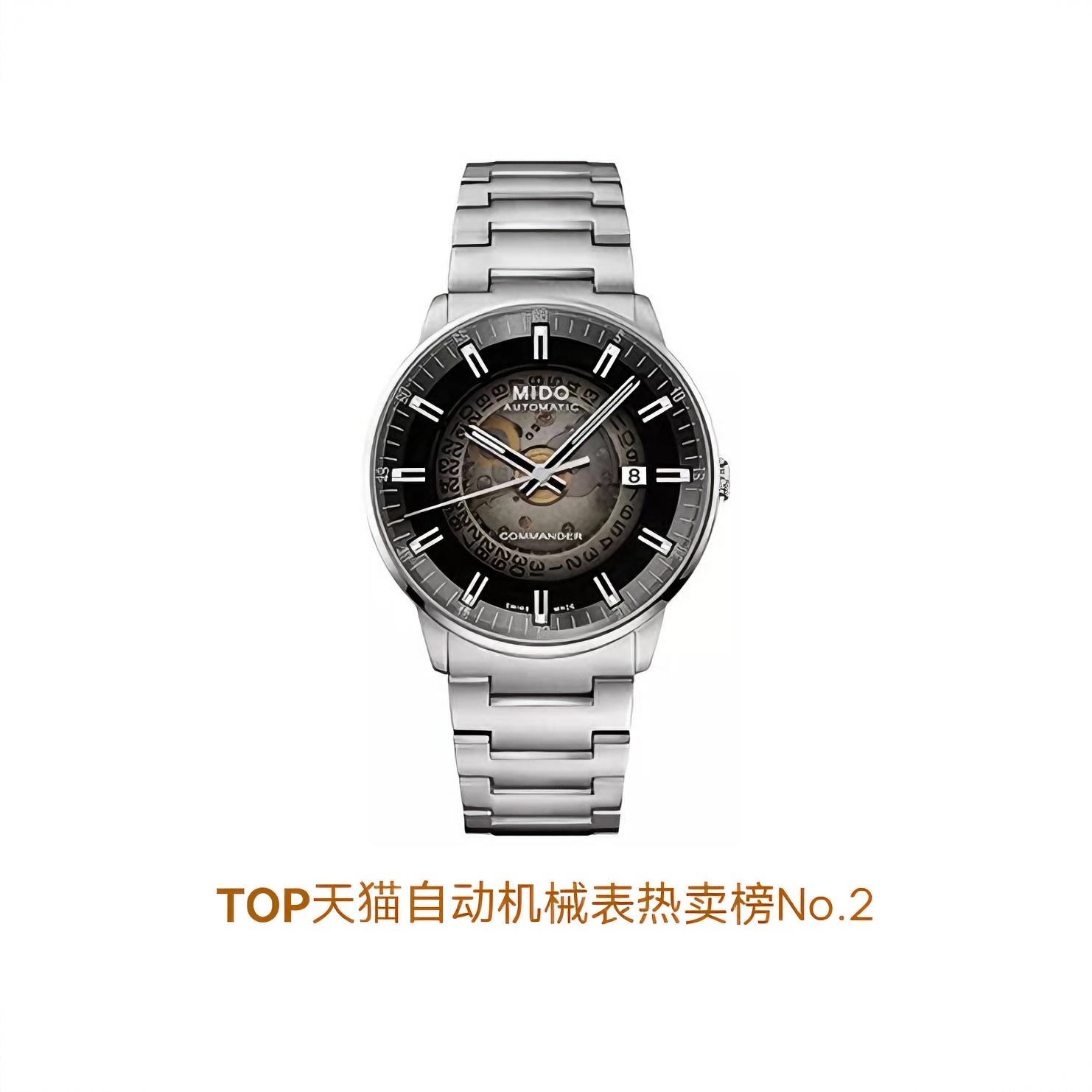 商品配色： 黑盘钢带 M021.407.11.411.00