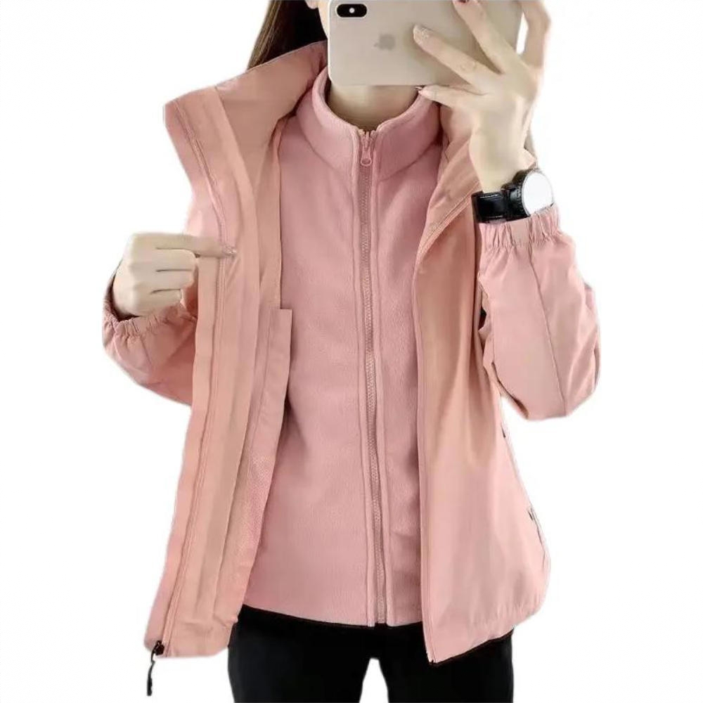 商品配色： 女款/三合一/粉红