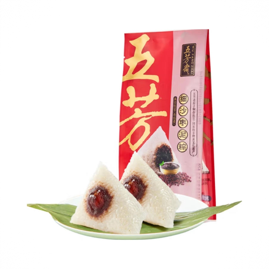 商品配色： 细沙枣泥粽